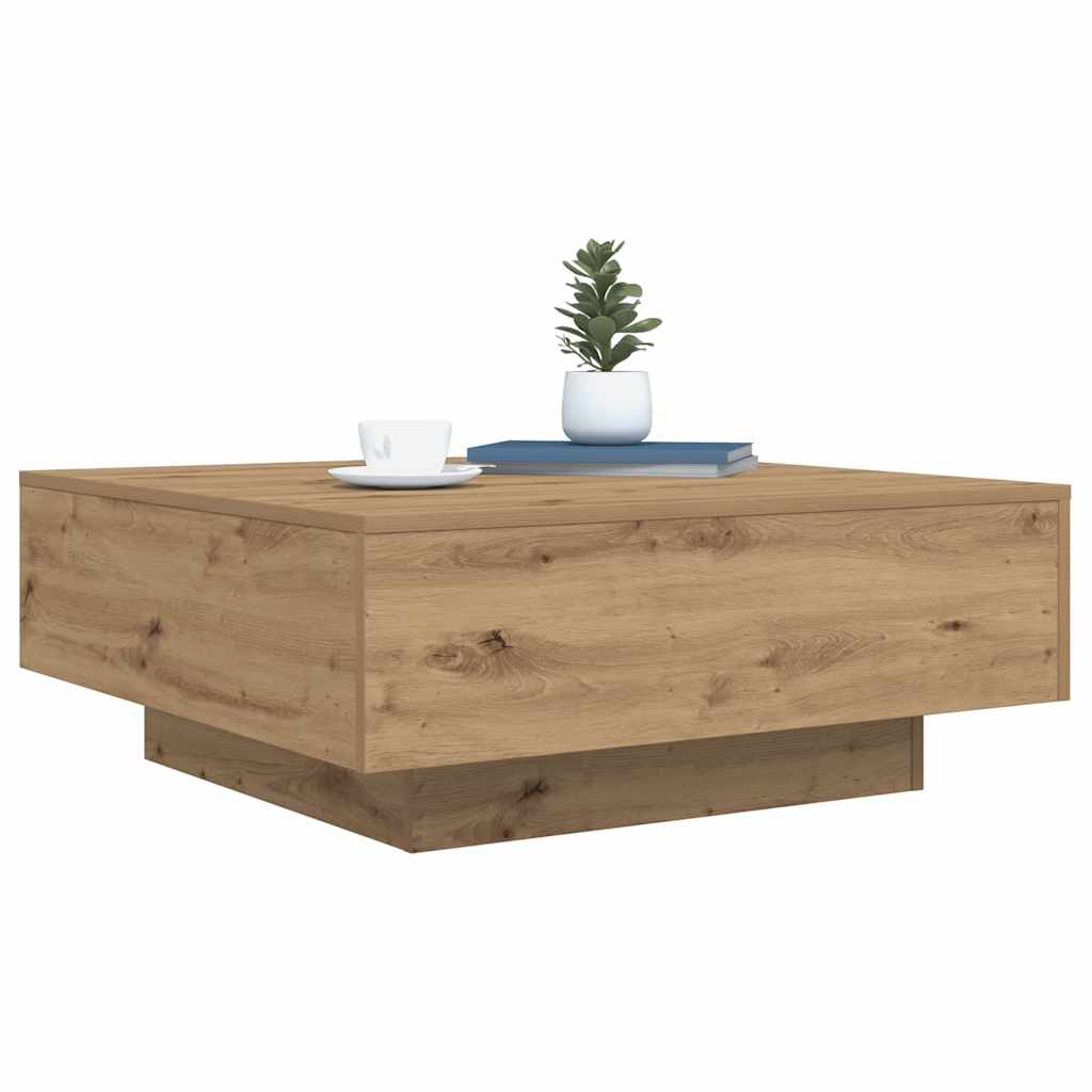 Kaffebord Artisan Eik 80 X 80 X 31 Cm Konstruert Tre