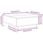 Kaffebord Artisan Eik 80 X 80 X 31 Cm Konstruert Tre