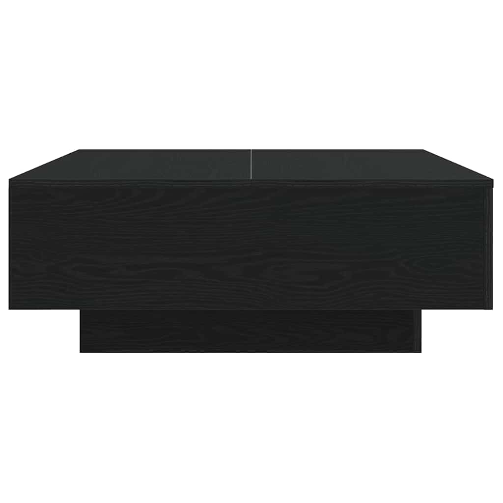 Kaffebord Svart Eik 80 X 80 X 31 Cm Konstruert Tre