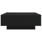 Kaffebord Svart Eik 80 X 80 X 31 Cm Konstruert Tre