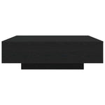 Kaffebord Svart Eik 100 X 100 X 31 Cm Konstruert Tre