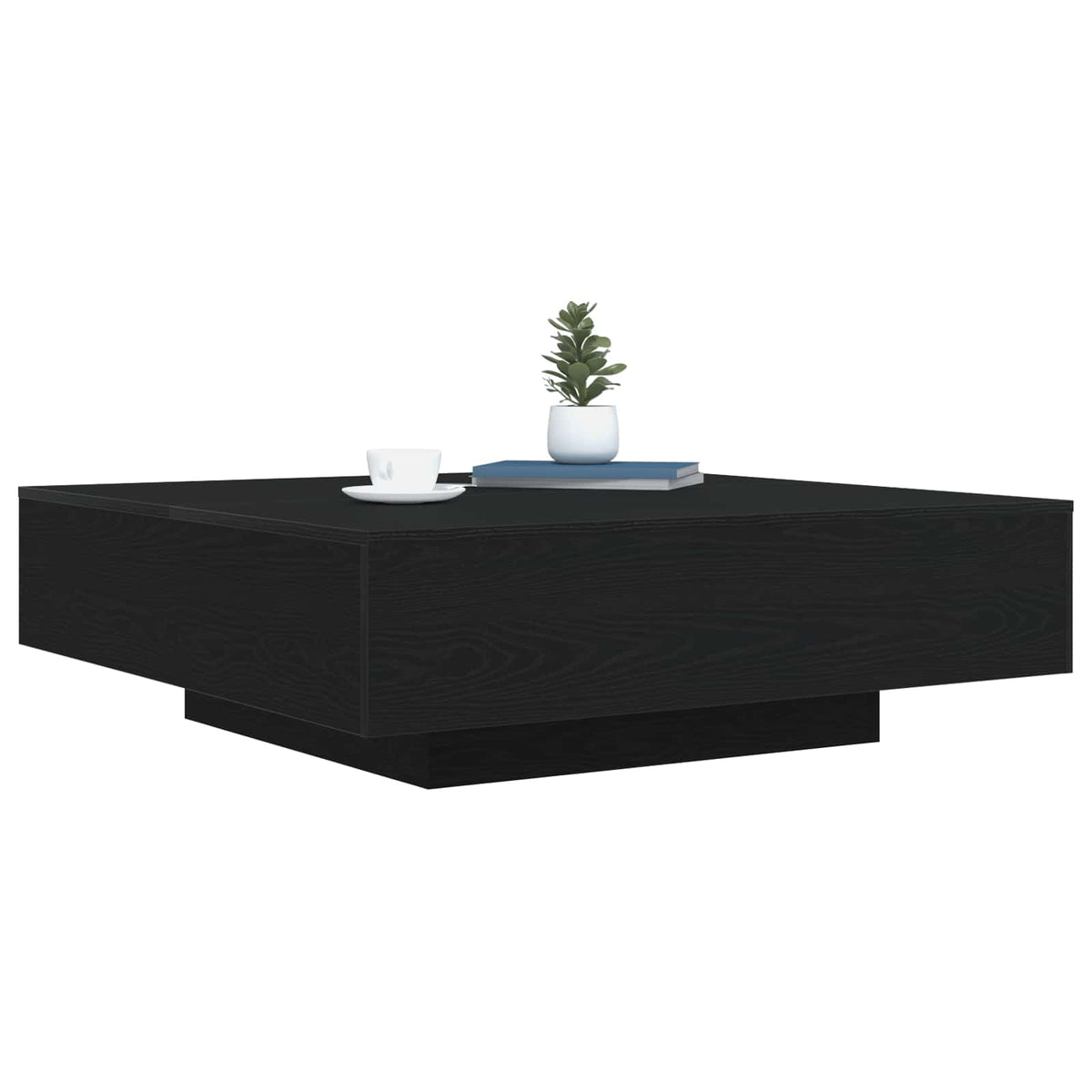 Kaffebord Svart Eik 100 X 100 X 31 Cm Konstruert Tre