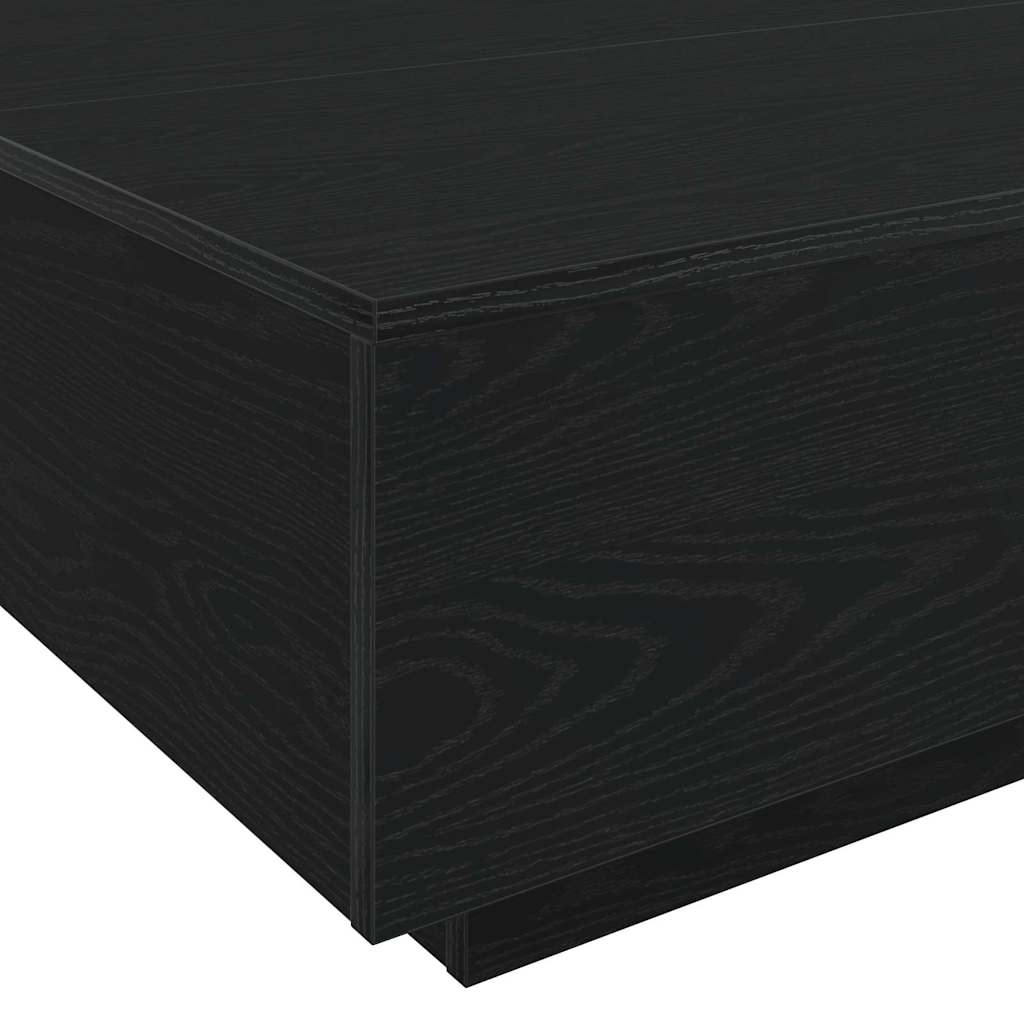 Kaffebord Svart Eik 85 X 55 X 31 Cm Konstruert Tre
