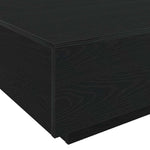 Kaffebord Svart Eik 85 X 55 X 31 Cm Konstruert Tre
