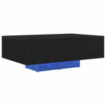 Kaffebord Svart Eik 85 X 55 X 31 Cm Konstruert Tre