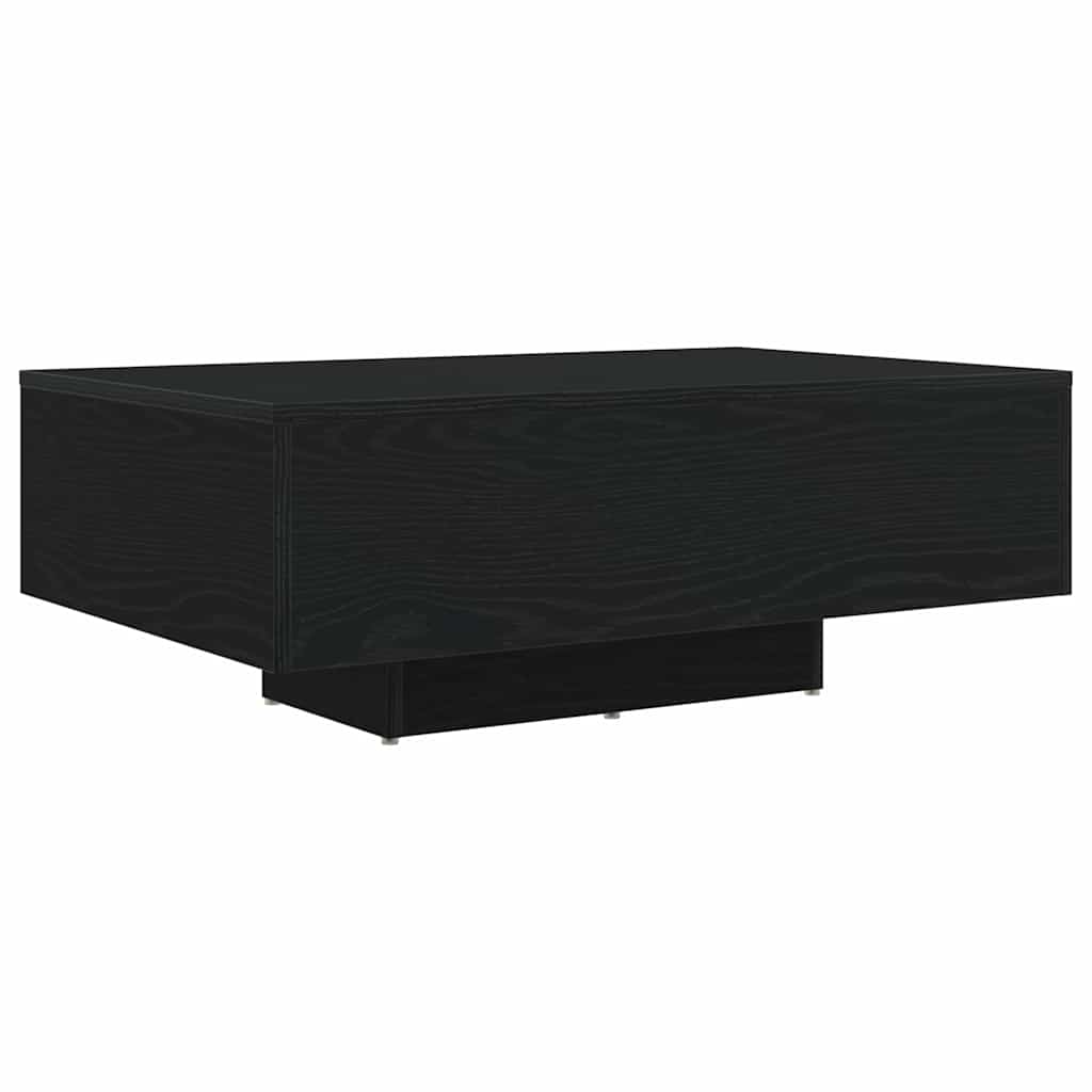 Kaffebord Svart Eik 85 X 55 X 31 Cm Konstruert Tre