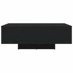 Kaffebord Svart Eik 85 X 55 X 31 Cm Konstruert Tre