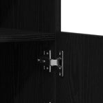 Led Sideboard Svart 60,5 X 37 X 67 Cm Konstruert Tre