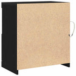 Led Sideboard Svart 60,5 X 37 X 67 Cm Konstruert Tre