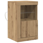 Led Sideboard Artisan Eik 41 X 37 X 67 Cm Konstruert Tre