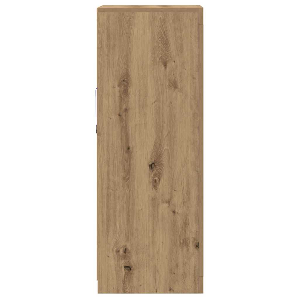 Led Sideboard Brun 41 X 37 X 100 Cm Konstruert Tre