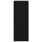 Led Sideboard Svart 41 X 37 X 100 Cm Konstruert Tre