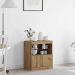 Led Sideboard Brun 60,5 X 37 X 67 Cm Konstruert Tre