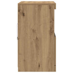 Led Sideboard Brun 60,5 X 37 X 67 Cm Konstruert Tre