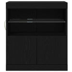Led Sideboard Svart 60,5 X 37 X 67 Cm Konstruert Tre
