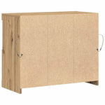 Led Sideboard Brun 81 X 37 X 66,5 Cm Konstruert Tre