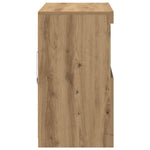 Led Sideboard Brun 81 X 37 X 66,5 Cm Konstruert Tre
