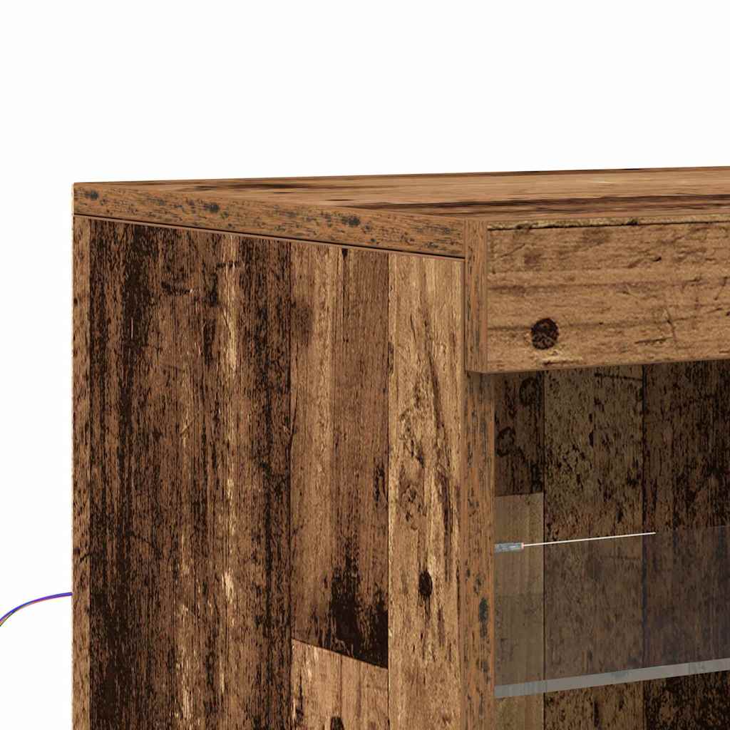 Led Sideboard Gammelt Tre 41 X 37 X 67 Cm Konstruert Tre