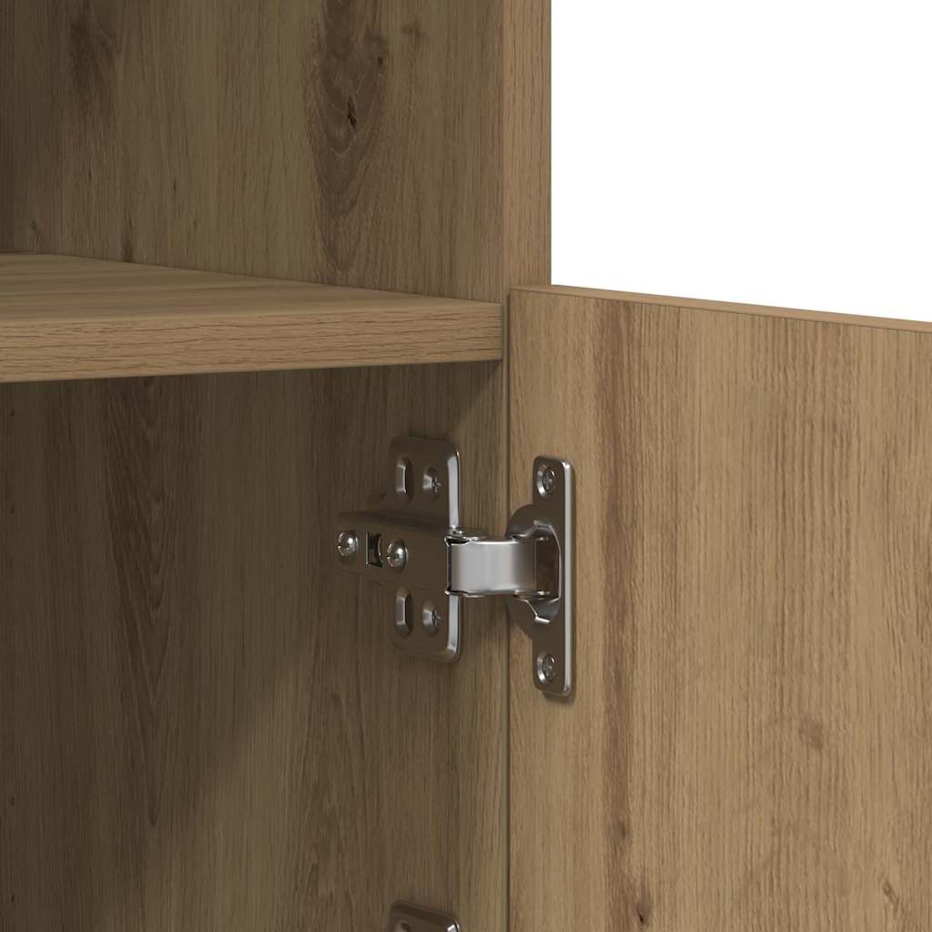Led Sideboard Artisan Eik 41 X 37 X 67 Cm Konstruert Tre