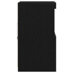 Led Sideboard Svart Eik 41 X 37 X 67 Cm Konstruert Tre