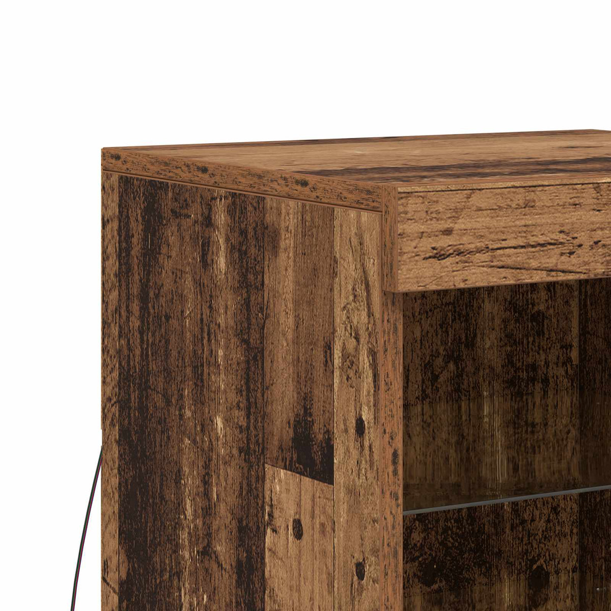 Led Sideboard Gammelt Tre 41 X 37 X 67 Cm Konstruert Tre