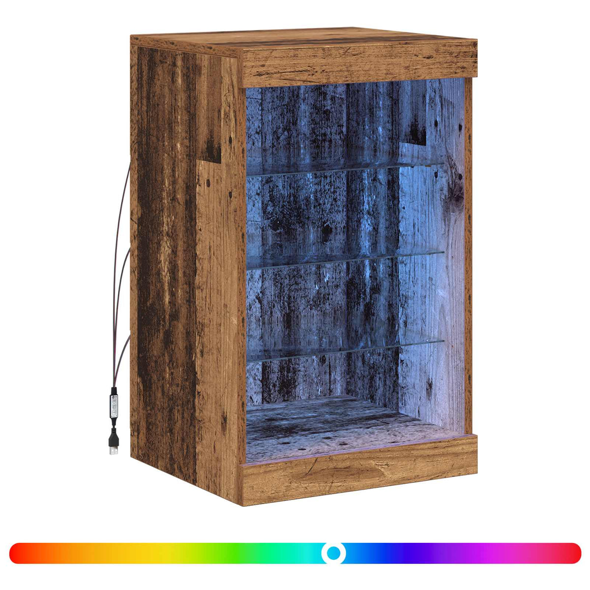 Led Sideboard Gammelt Tre 41 X 37 X 67 Cm Konstruert Tre