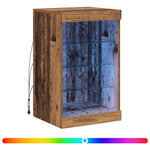 Led Sideboard Gammelt Tre 41 X 37 X 67 Cm Konstruert Tre