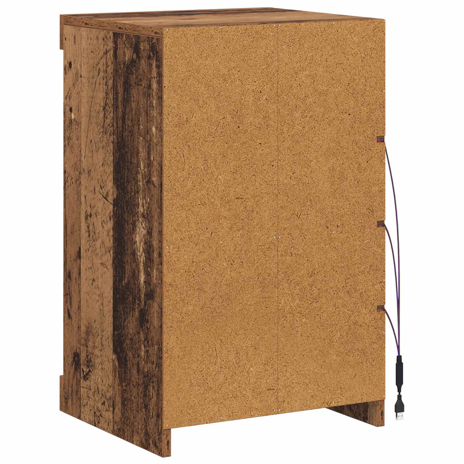 Led Sideboard Gammelt Tre 41 X 37 X 67 Cm Konstruert Tre