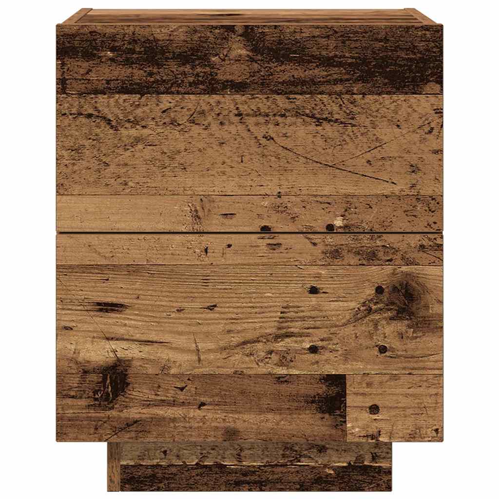 Nattbordskap Gammelt Tre 45 X 40 X 55 Cm Konstruert Tre