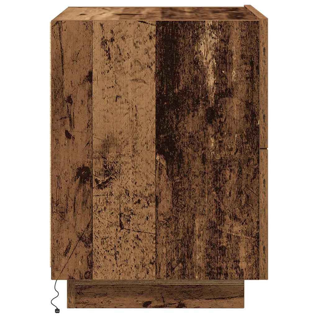 Nattbordskap Gammelt Tre 45 X 40 X 55 Cm Konstruert Tre