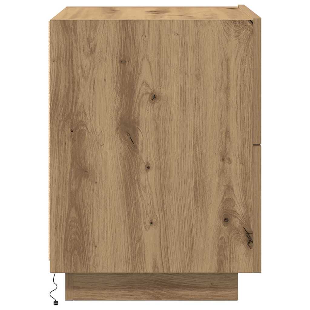 Nattbordskap Artisan Eik 45 X 40 X 55 Cm Konstruert Tre