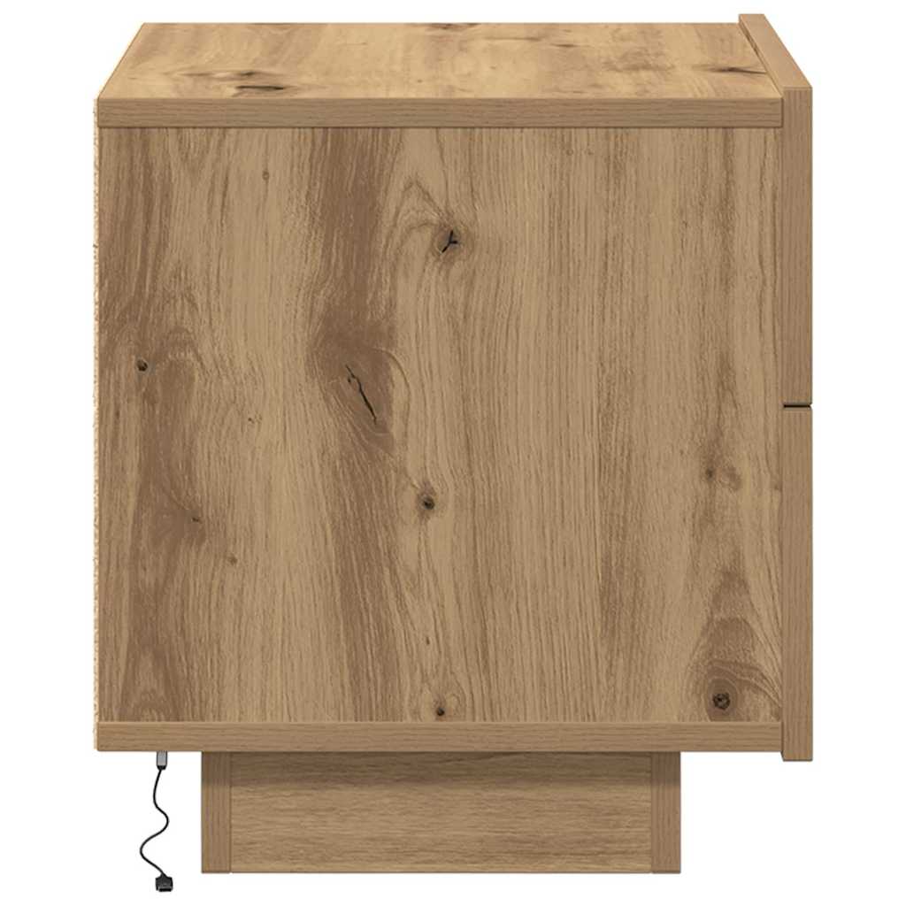 Nattbordskap Artisan Eik 70 X 36 X 40,5 Cm Konstruert Tre