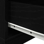 Nattbordskap Svart Eik 70 X 36 X 40,5 Cm Konstruert Tre