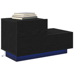 Nattbordskap Svart Eik 70 X 36 X 40,5 Cm Konstruert Tre