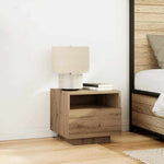 Nattbordskap 2 Pcs Artisan Eik 40 X 39 X 37 Cm Konstruert Tre