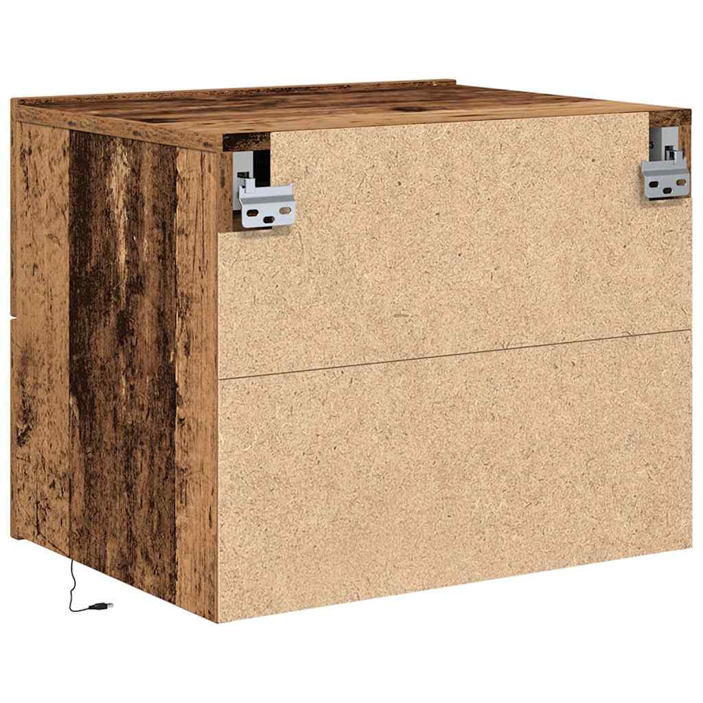 Nattbordskap Gammelt Tre 50 X 39 X 41 Cm Konstruert Tre