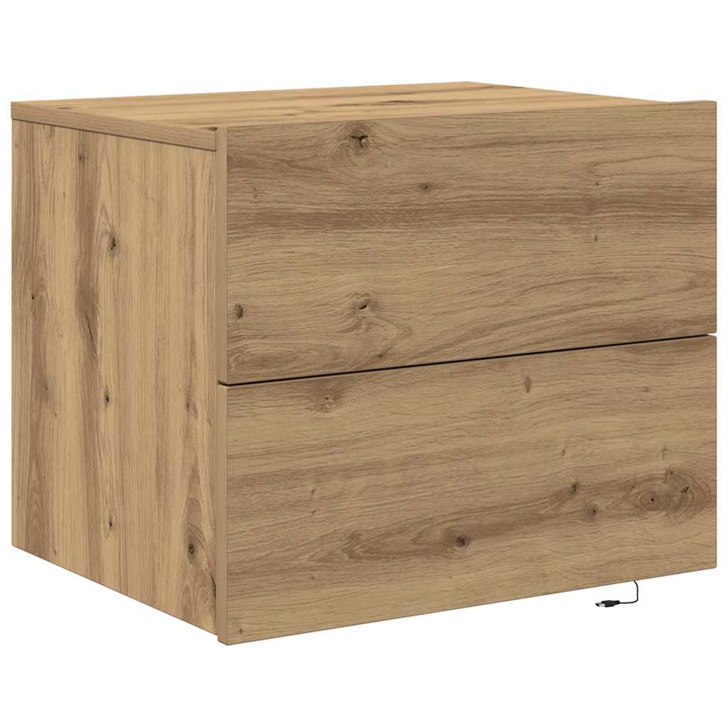 Nattbordskap Artisan Eik 50 X 39 X 41 Cm Konstruert Tre