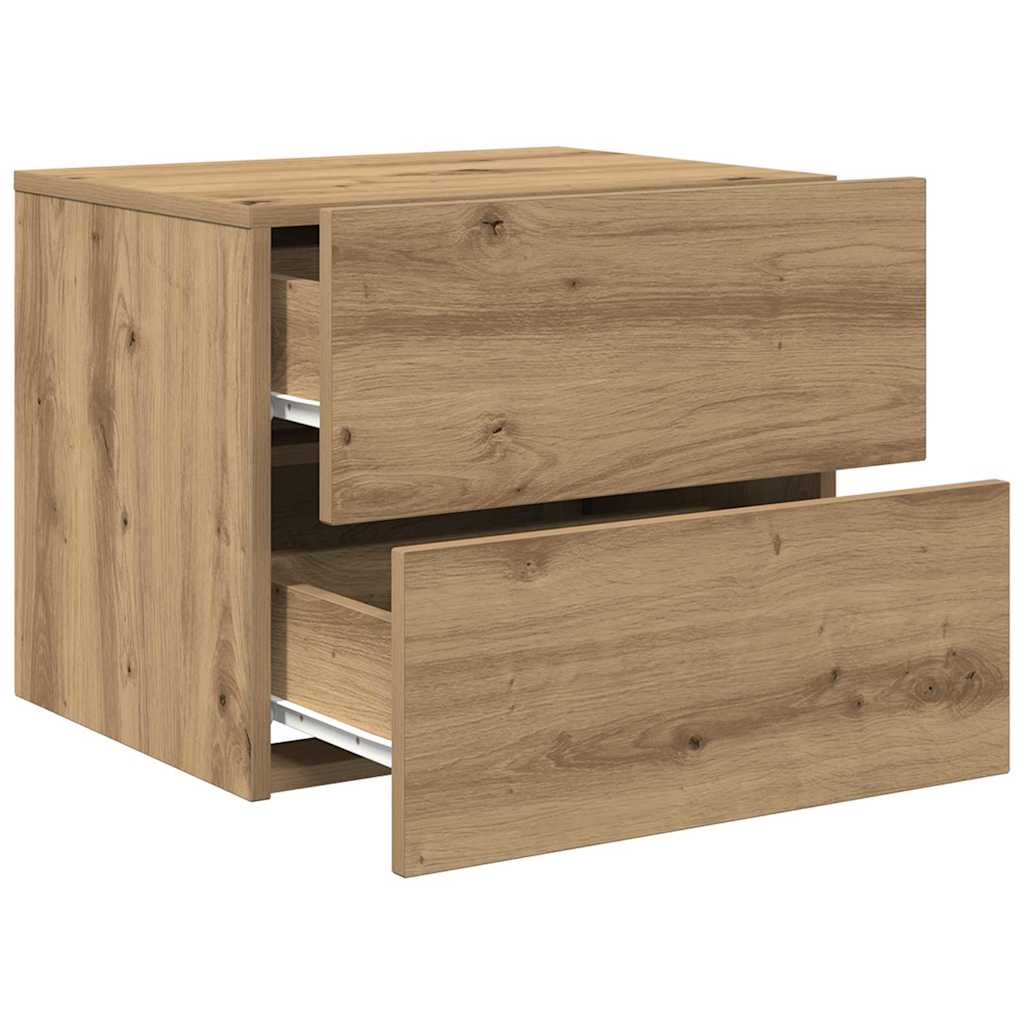 Nattbordskap Artisan Eik 50 X 39 X 41 Cm Konstruert Tre