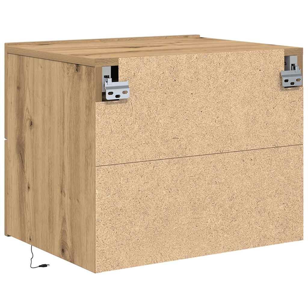 Nattbordskap Artisan Eik 50 X 39 X 41 Cm Konstruert Tre