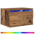 Vegghengt Nattbord Gammelt Tre 50 X 36 X 30 Cm Konstruert Tre
