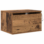 Vegghengt Nattbord Gammelt Tre 50 X 36 X 30 Cm Konstruert Tre