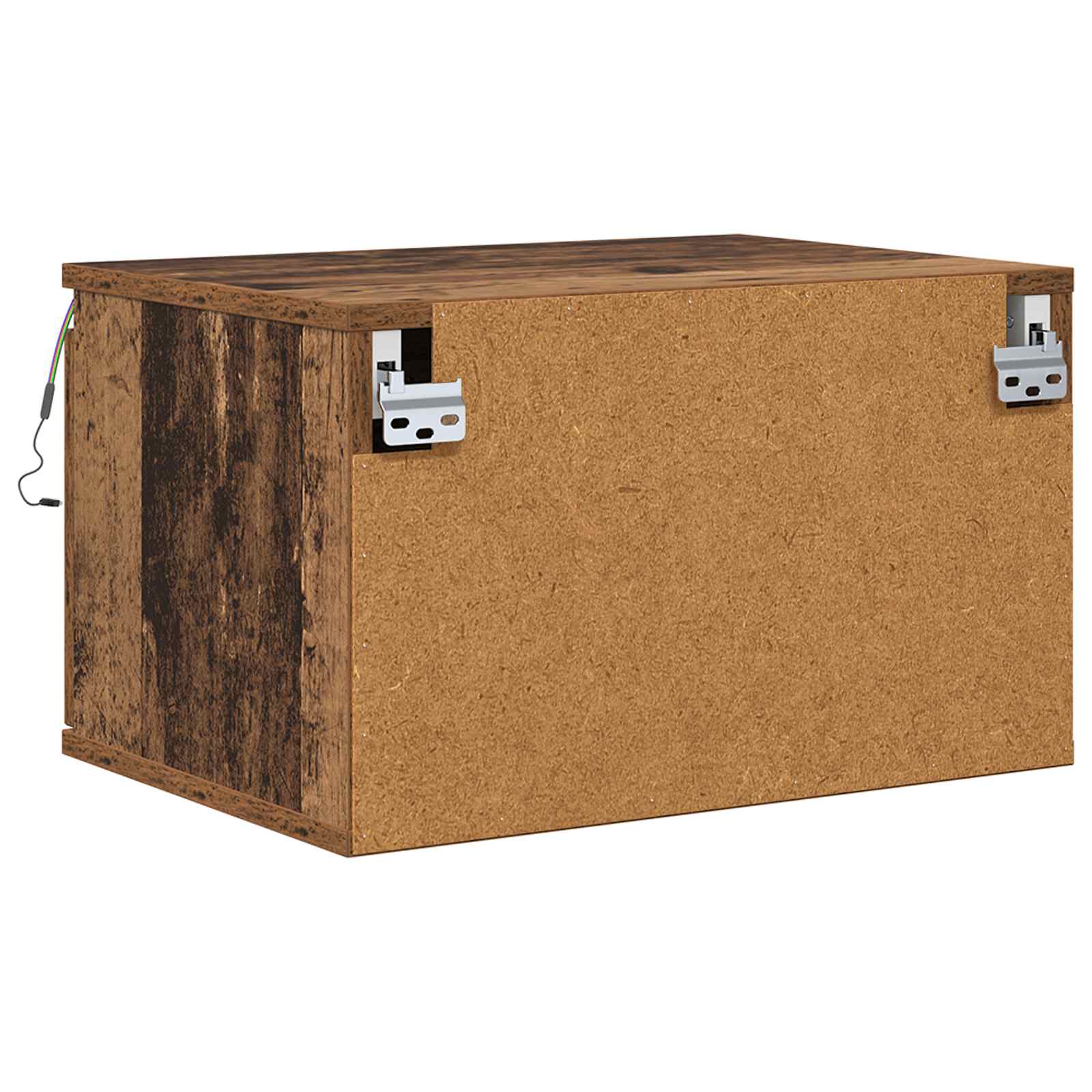 Vegghengt Nattbord Gammelt Tre 50 X 36 X 30 Cm Konstruert Tre