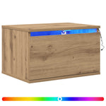 Vegghengt Nattbord Artisan Eik 50 X 36 X 30 Cm Konstruert Tre