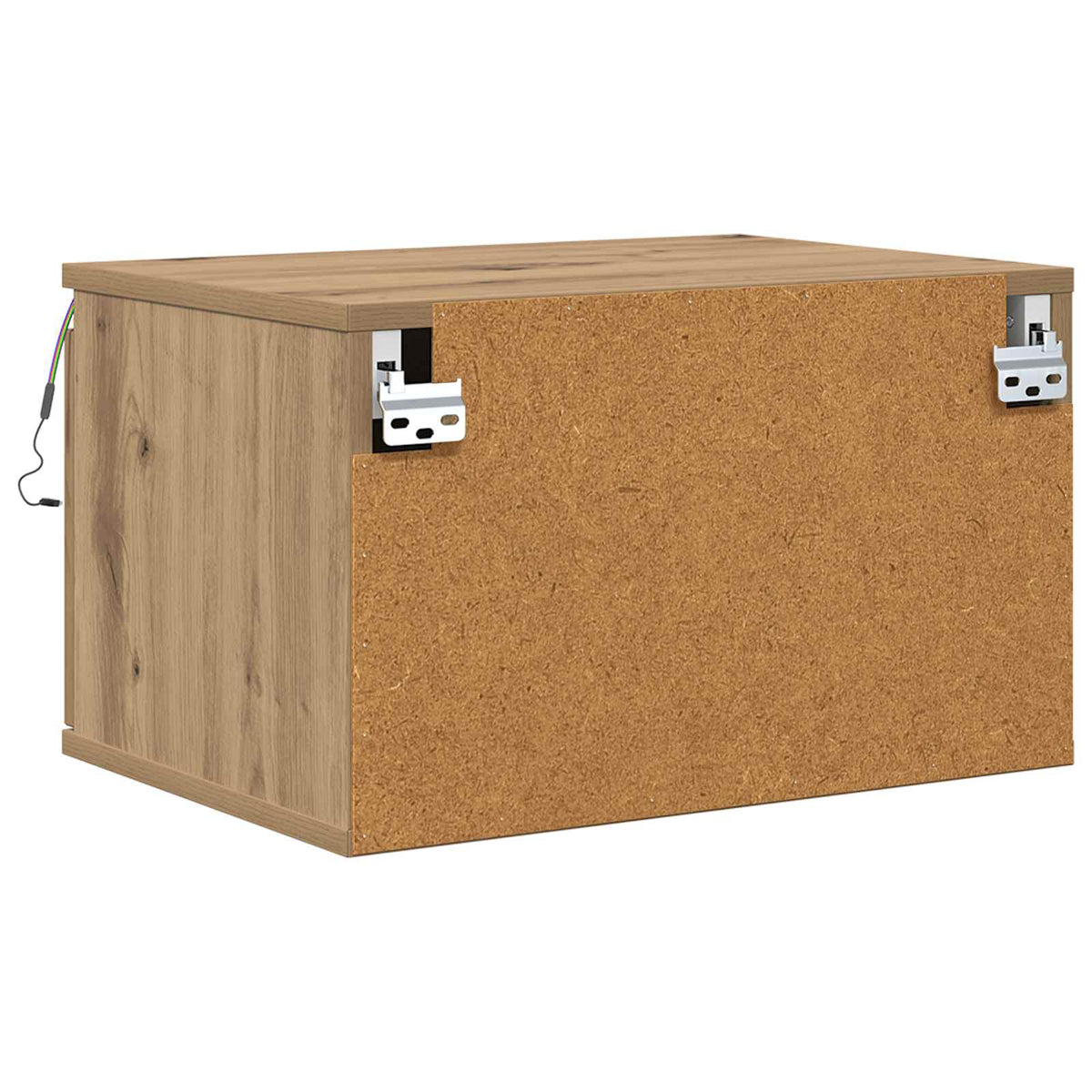 Vegghengt Nattbord Artisan Eik 50 X 36 X 30 Cm Konstruert Tre