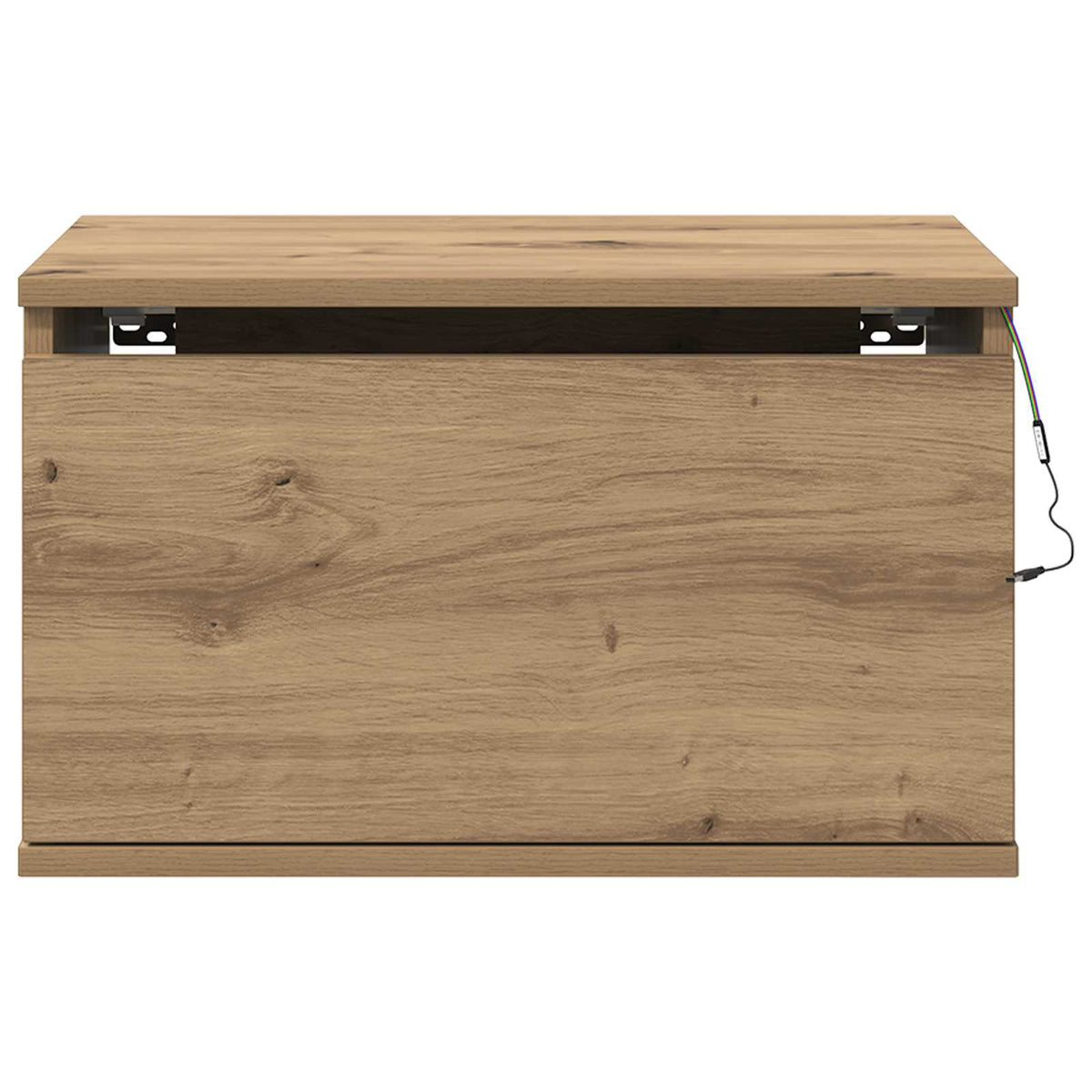 Vegghengt Nattbord Artisan Eik 50 X 36 X 30 Cm Konstruert Tre