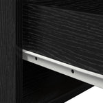 Vegghengt Nattbord Svart Eik 50 X 36 X 30 Cm Konstruert Tre