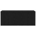 Tv-Benksett Svart Eik 100 X 30 X 41 Cm Konstruert Tre