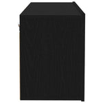Tv-Benksett Svart Eik 100 X 30 X 41 Cm Konstruert Tre