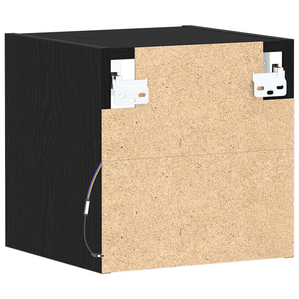 Tv-Benksett 2 Pcs Svart 30 X 28,5 X 30 Cm Konstruert Tre