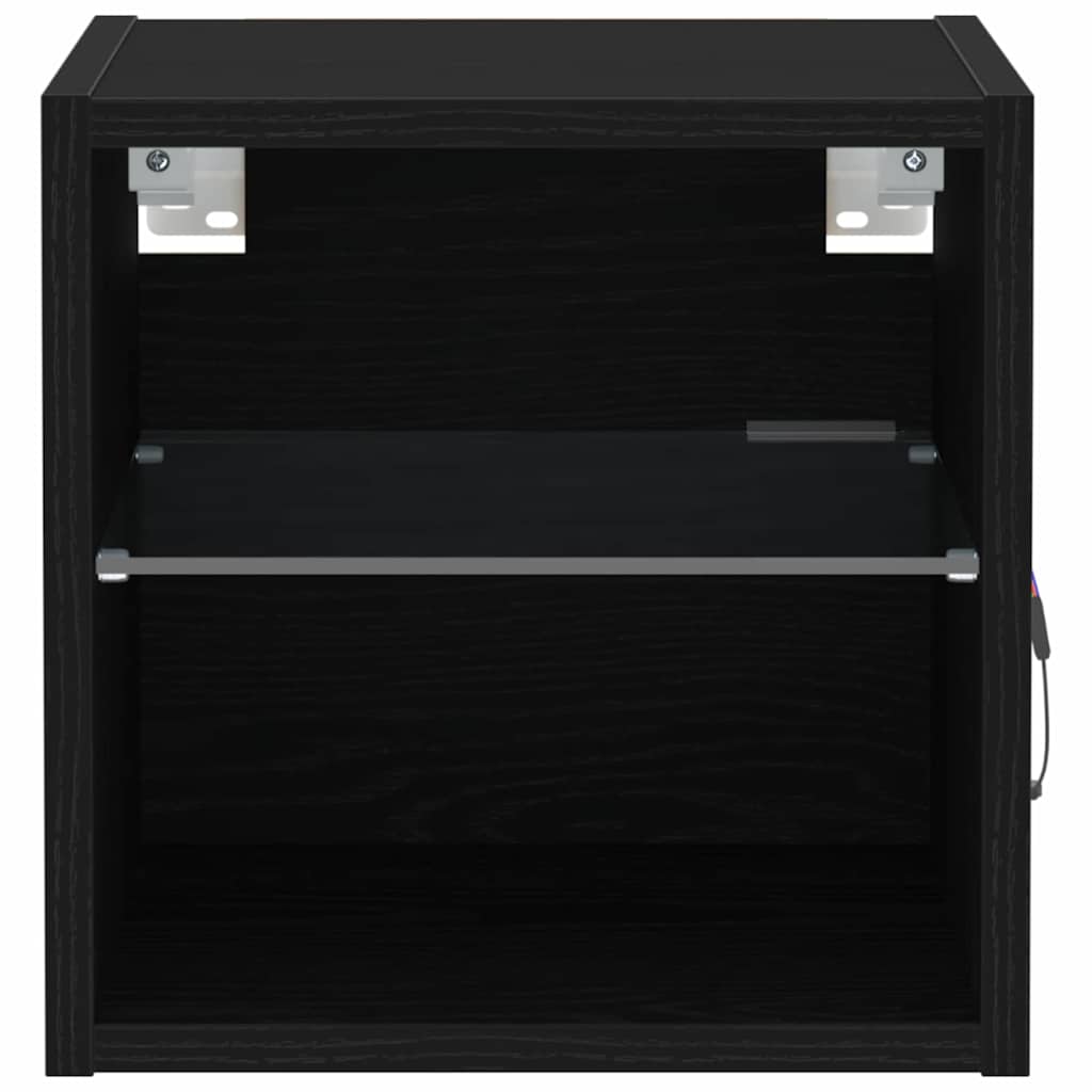 Tv-Benksett 2 Pcs Svart 30 X 28,5 X 30 Cm Konstruert Tre
